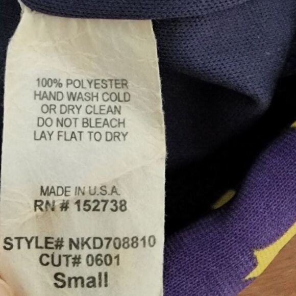 NEWBURY KUSTOM WOMEN'S DRESS LINED PURPLE AND GOLD SIZE SMALL - Picture 6 of 6